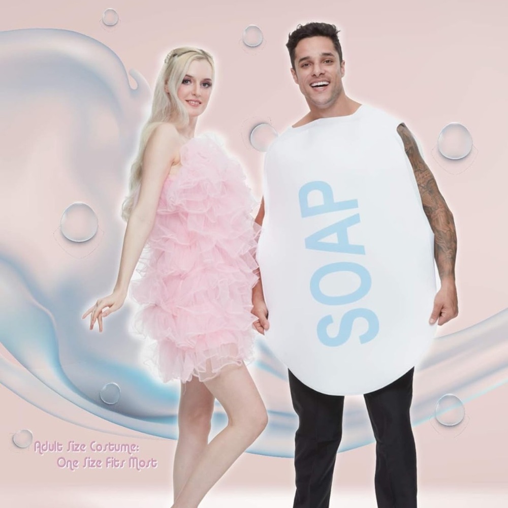 Couples Loofah and Soap Costume Set